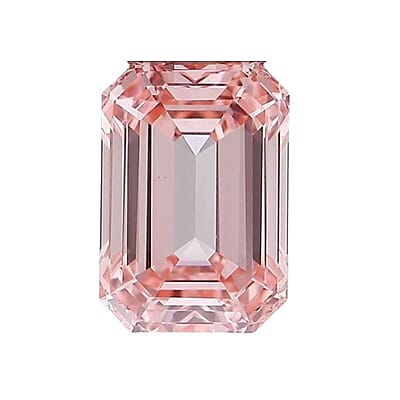 IGI Certified Luxuriant Lab Grown Pink Diamond (Emerald) (VS2) 2.00 ctw
