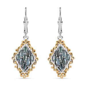 Narsipatnam Alexandrite 1.40 ctw Majesty Earrings in 18K Vermeil YG and Rhodium Over Sterling Silver 