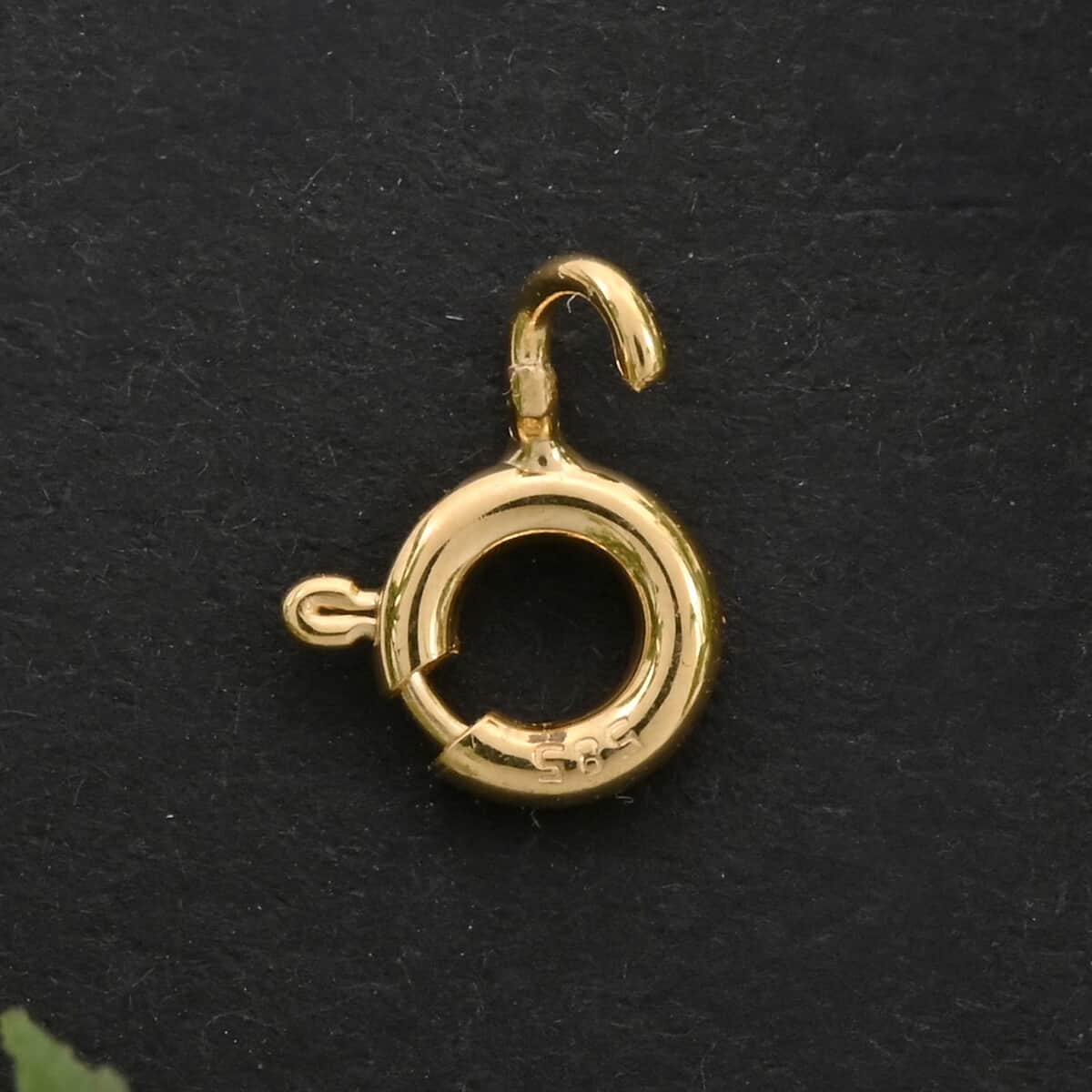 Italian Spring Lock in 14K Yellow Gold 0.35 Grams image number 1