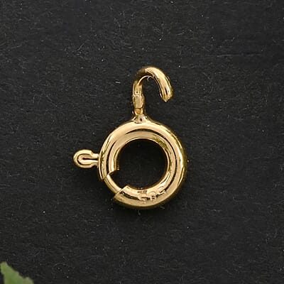 Italian Spring Lock in 14K Yellow Gold 0.35 Grams