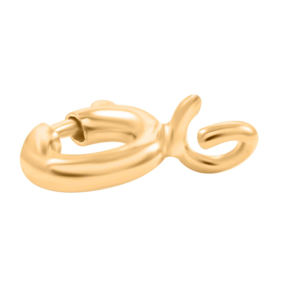 Italian Spring Lock in 14K Yellow Gold 0.35 Grams image number 2