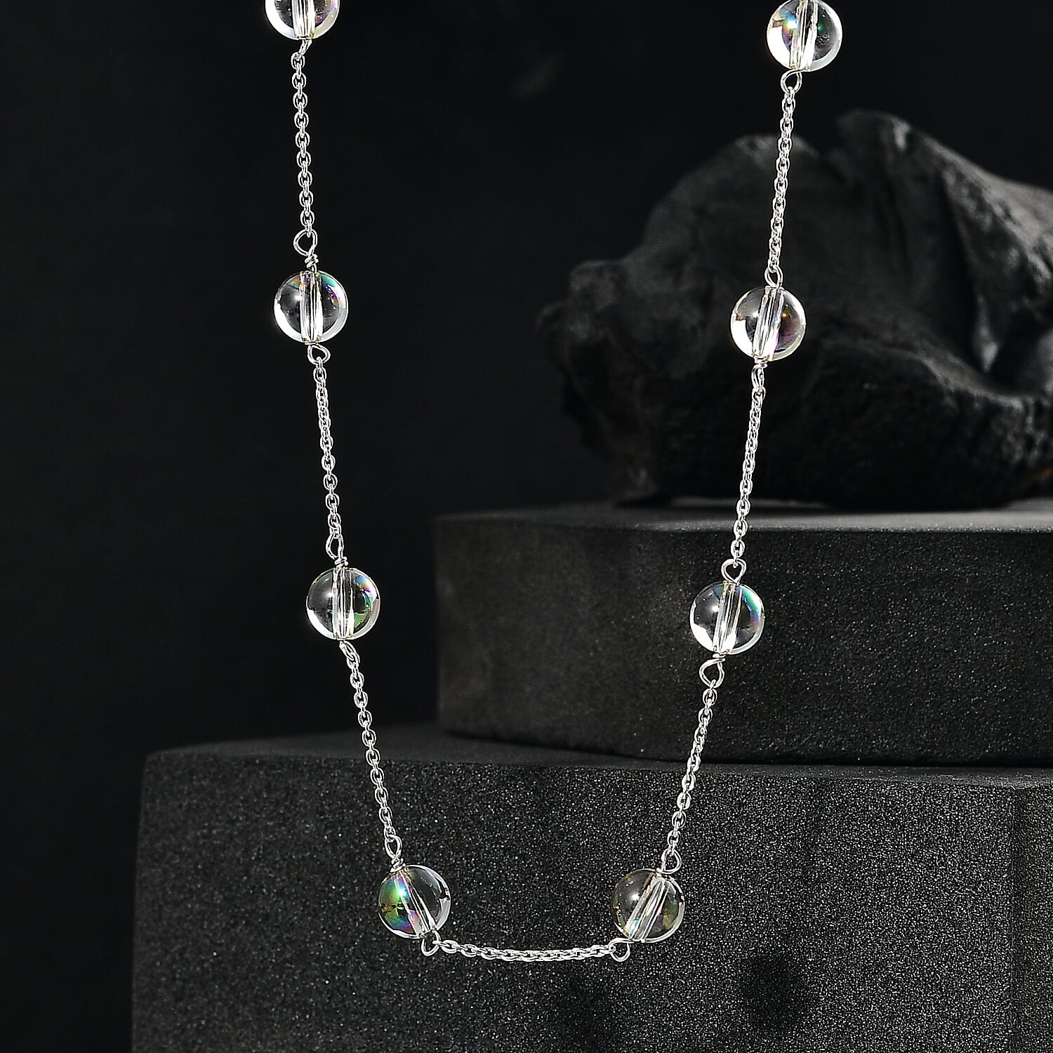 おもち⭐︎JOURNAL STANDARD Stone Filled MOB Pendant 24
