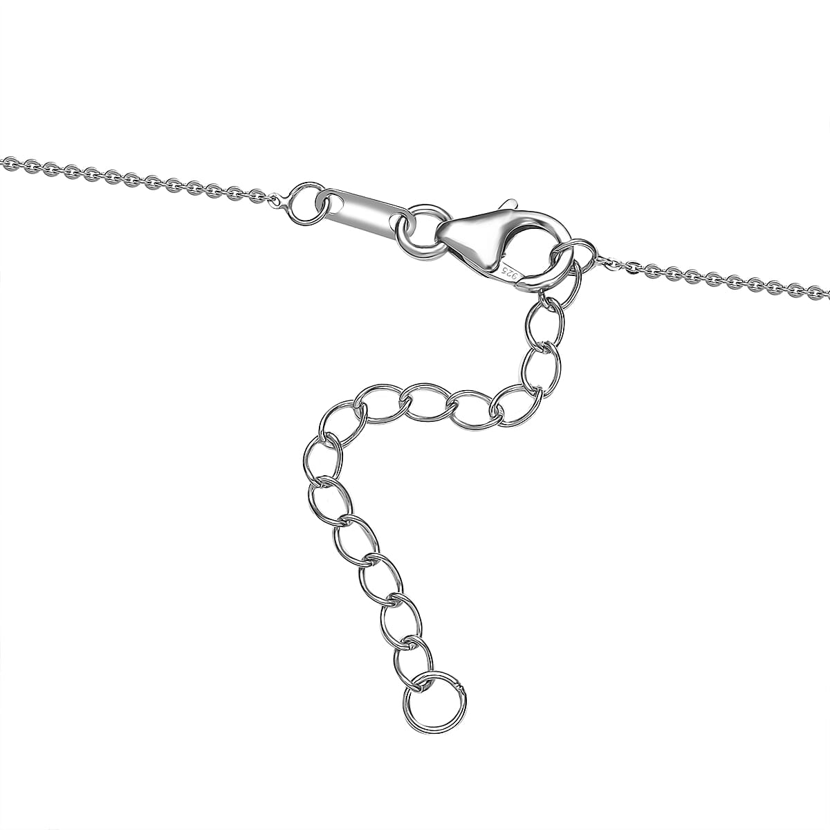 J Francis Embellished with Night Blue Pearl Crystal by Swarovski Necklace (18 Inches) in Rhodium Over Sterling Silver 23.50 ctw image number 4
