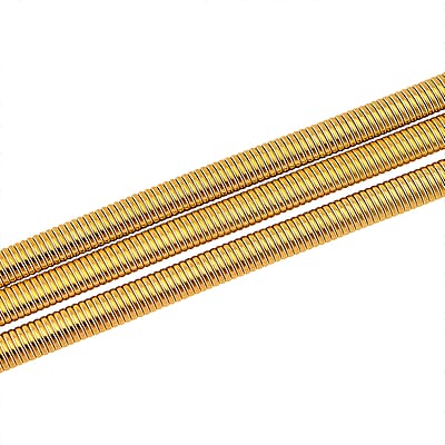 Triple Strand Choker Necklace in ION Plated YG Stainless Steel 16-20 Inches
