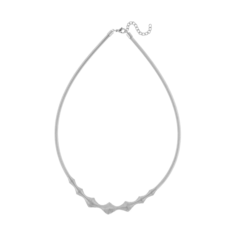 Sonic Wave Necklace in Stainless Steel 20-22 Inches