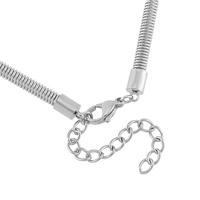 Sonic Wave Necklace in Stainless Steel 20-22 Inches