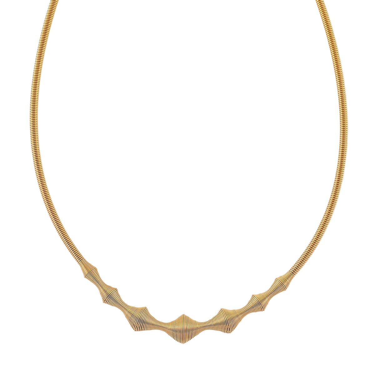 Sonic Wave Necklace in ION Plated YG Stainless Steel 20-22 Inches image number 0