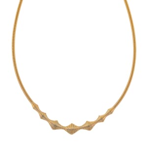 Sonic Wave Necklace in ION Plated YG Stainless Steel 20-22 Inches