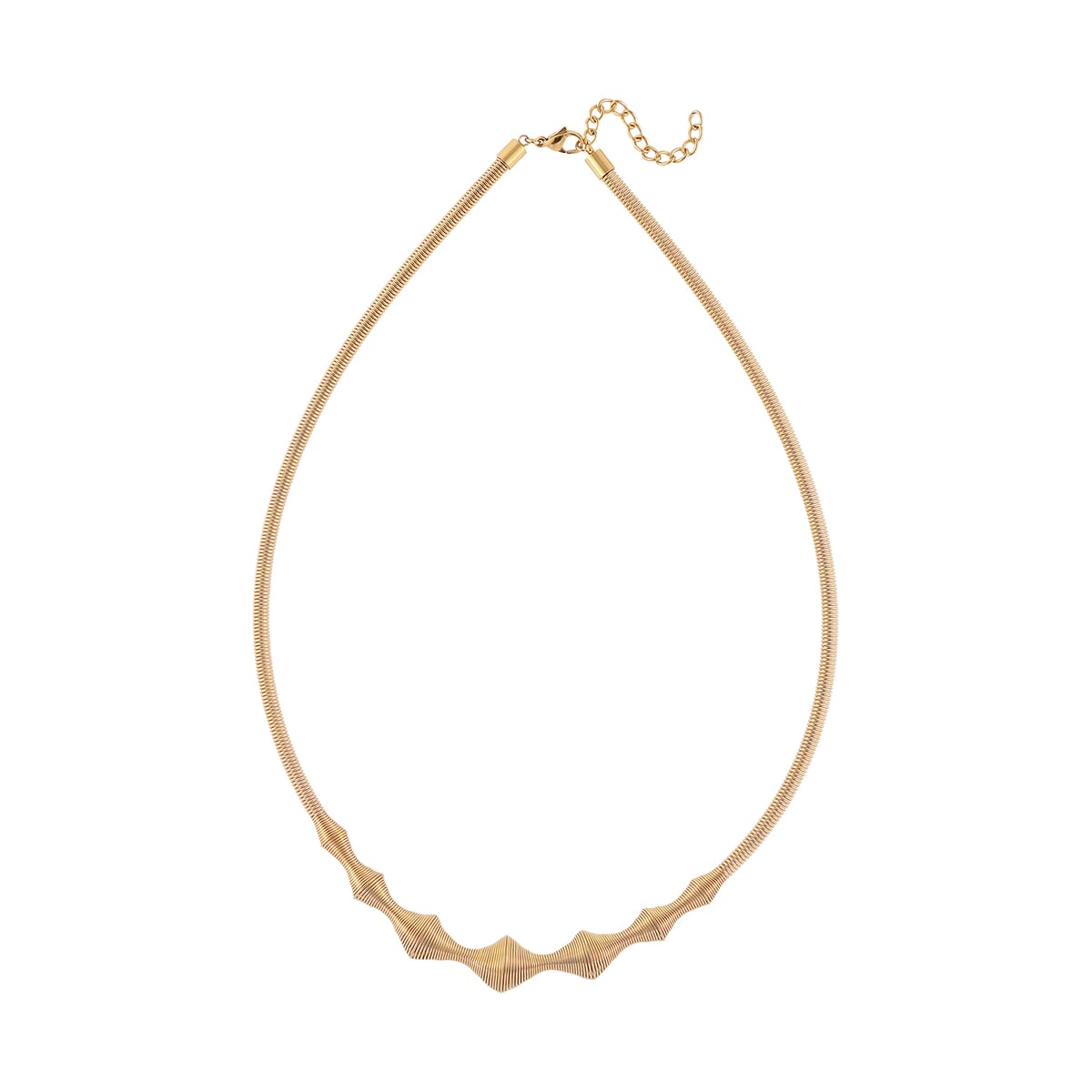 Sonic Wave Necklace in ION Plated YG Stainless Steel 20-22 Inches image number 2