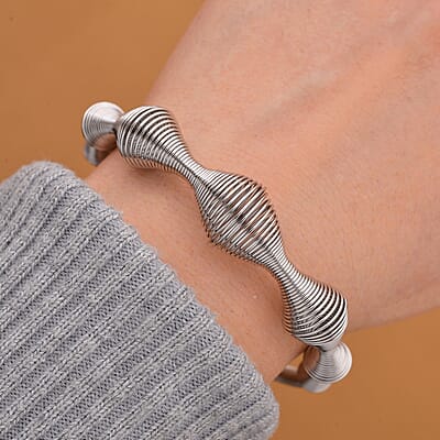 Sonic Wave Bracelet in Stainless Steel (8.0-10.0In)