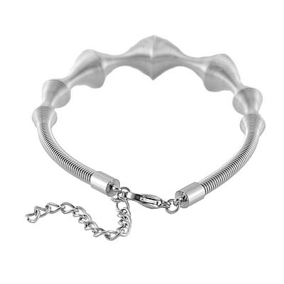 Sonic Wave Bracelet in Stainless Steel (8.0-10.0In)