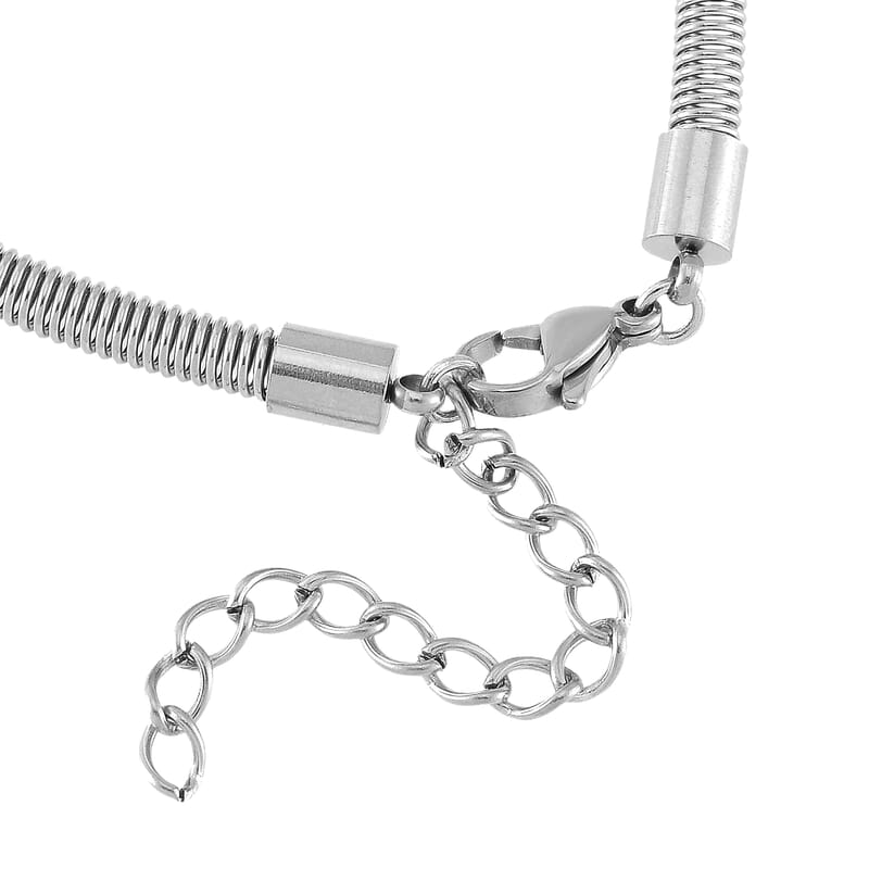Sonic Wave Bracelet in Stainless Steel (8.0-10.0In)