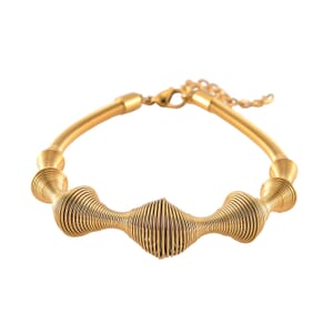 Sonic Wave Bracelet in ION Plated YG Stainless Steel (8.0-10.0In)