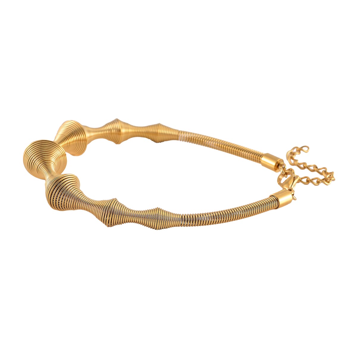 Sonic Wave Bracelet in ION Plated YG Stainless Steel (8.0-10.0In) image number 2