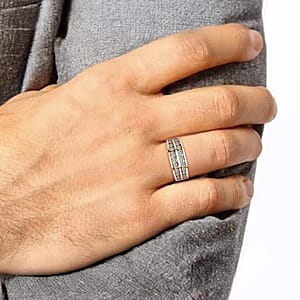 Luxuriant Lab Grown Diamond SI 2.00 ctw Men's Ring in 18K Vermeil Yellow Gold Over Sterling Silver (Size 11.0) (Del. in 12-15 Days)