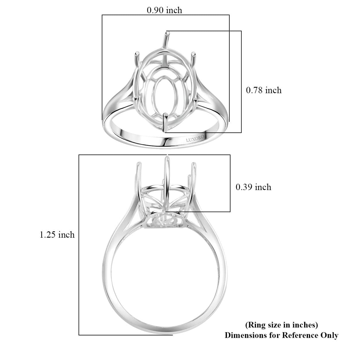 Luxoro 10K White Gold Ring, Gold Wt. 2.89 g image number 4