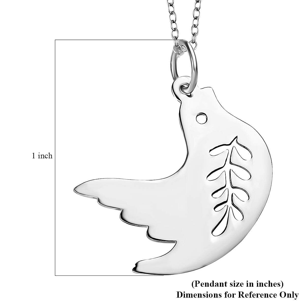 Dov Necklace in Sterling Silver 2.50 Grams 18 Inches