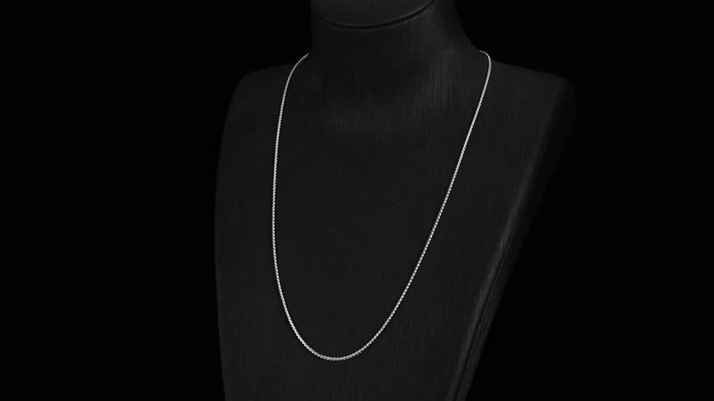 Box Chain Necklace in 950 Platinum 20 Inches 9.25 Grams