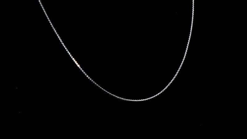 Box Chain Necklace in 950 Platinum 20 Inches 9.25 Grams
