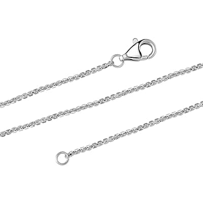 Box Chain Necklace in 950 Platinum 20 Inches 9.25 Grams