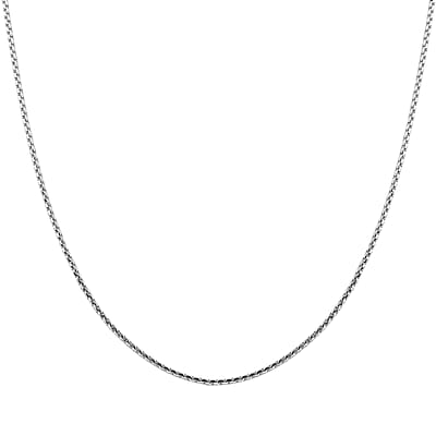 Box Chain Necklace in 950 Platinum 20 Inches 9.25 Grams
