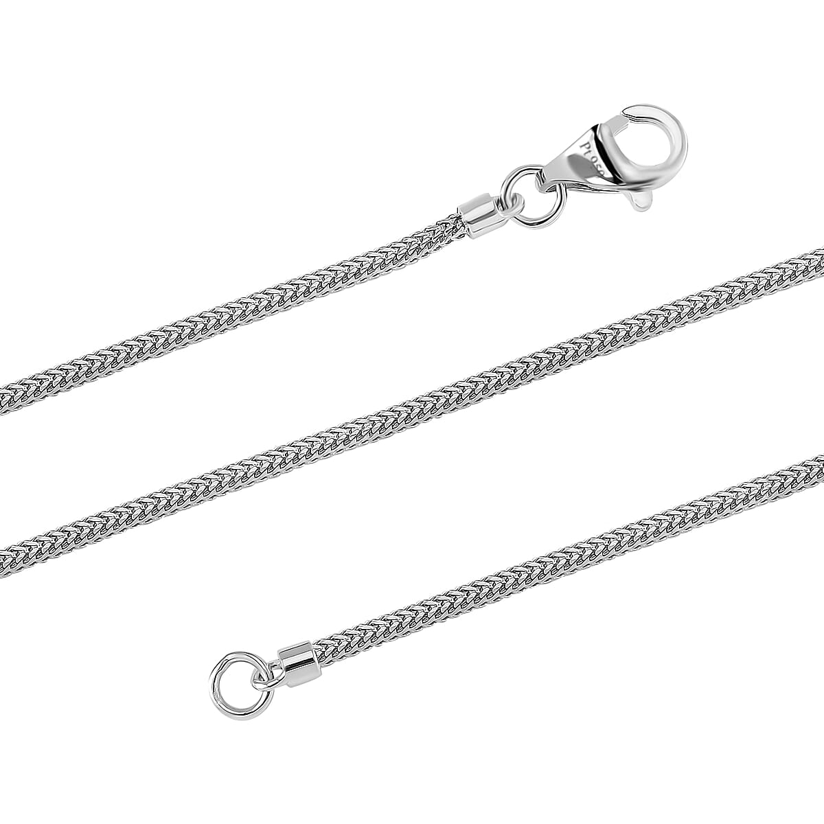 Doorbuster Rhapsody Dragon Bone Chain Necklace in 950 Platinum 20 Inches 10.50 Grams image number 3