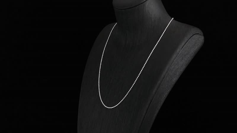 1.46mm Diamond-Cut Chain Necklace in 950 Platinum 20 Inches 7.80 Grams