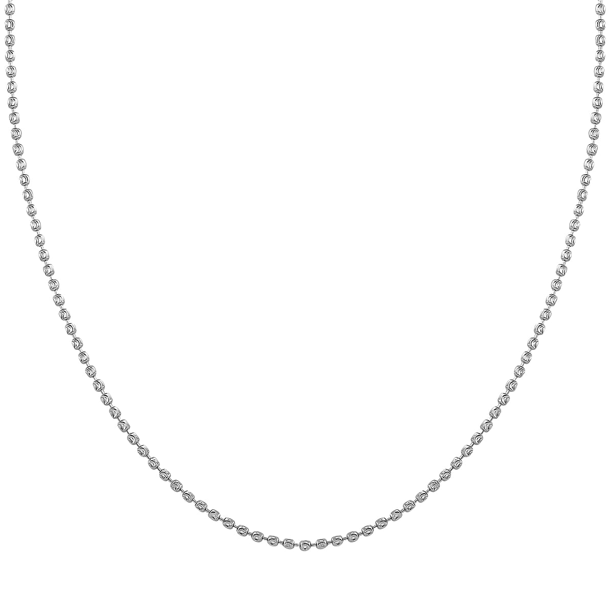 1.46mm Diamond-Cut Chain Necklace in 950 Platinum 20 Inches 7.80 Grams image number 3