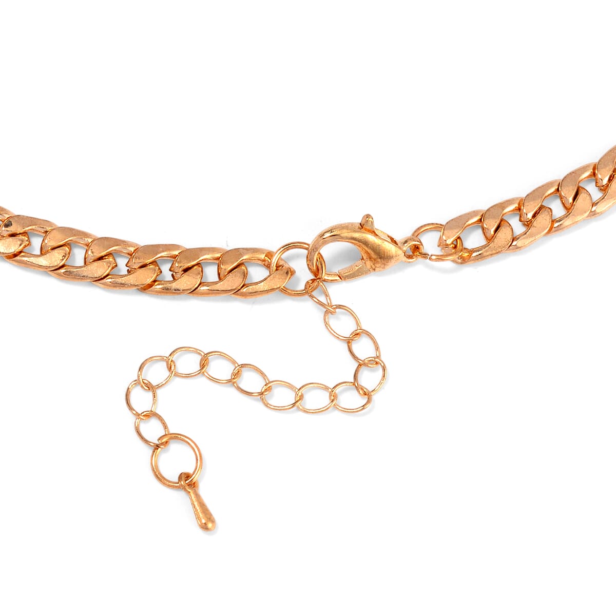 Simulated White Mystic Quartz Necklace in Goldtone 19.5-21.5Inches image number 3