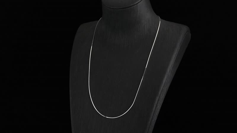 Snake Chain Necklace in 950 Platinum 20 Inches 6.55 Grams