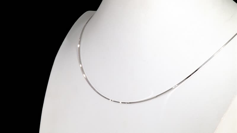 Snake Chain Necklace in 950 Platinum 20 Inches 6.55 Grams