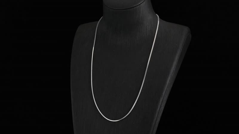 1.54x1.11mm Fishbone Chain Necklace in 950 Platinum 20 Inches 7.75 Grams