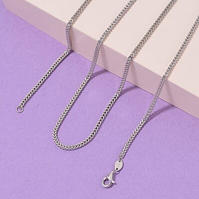 1.54x1.11mm Fishbone Chain Necklace in 950 Platinum 20 Inches 7.75 Grams