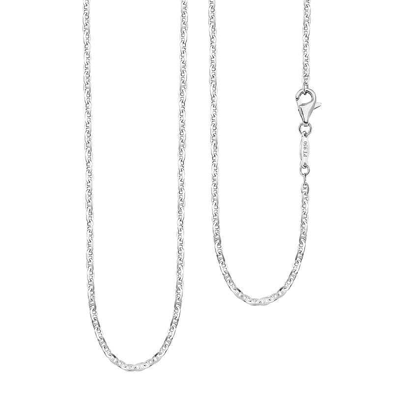 Rhapsody 1.68mm Mariner Link Chain Necklace in 950 Platinum 20 Inches 3.95 Grams