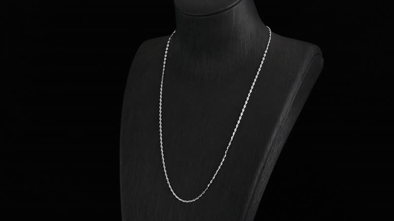 Rhapsody 1.68mm Mariner Link Chain Necklace in 950 Platinum 20 Inches 3.95 Grams