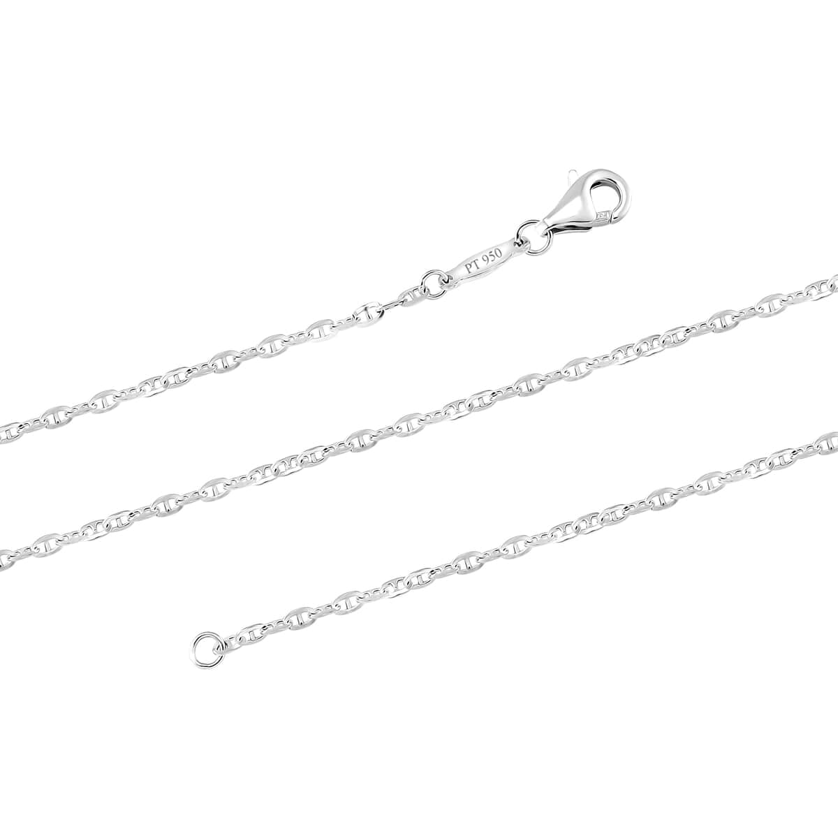 1.68mm Link Chain Necklace in 950 Platinum 20 Inches 3.95 Grams image number 3