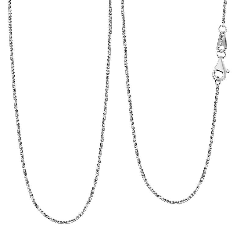 Spiga Chain Necklace in 950 Platinum 20 Inches 2.70 Grams