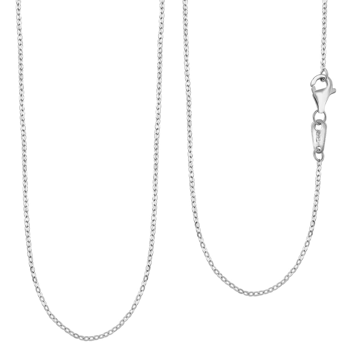 Cable Chain Necklace in 950 Platinum 20 Inches 1.80 Grams image number 0