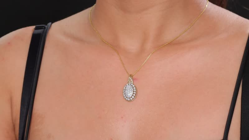 Luxuriant Lab Grown Diamond E-F VS 1.50 ctw Pendant without Chain in 10K Yellow Gold