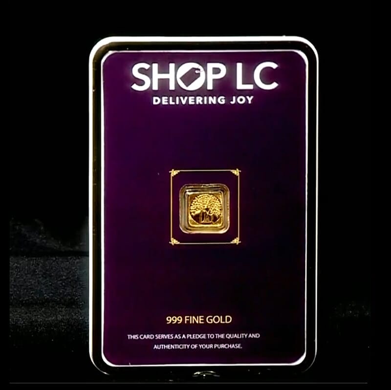 24K Yellow Gold (.025g) Kalpataru Tree Coin