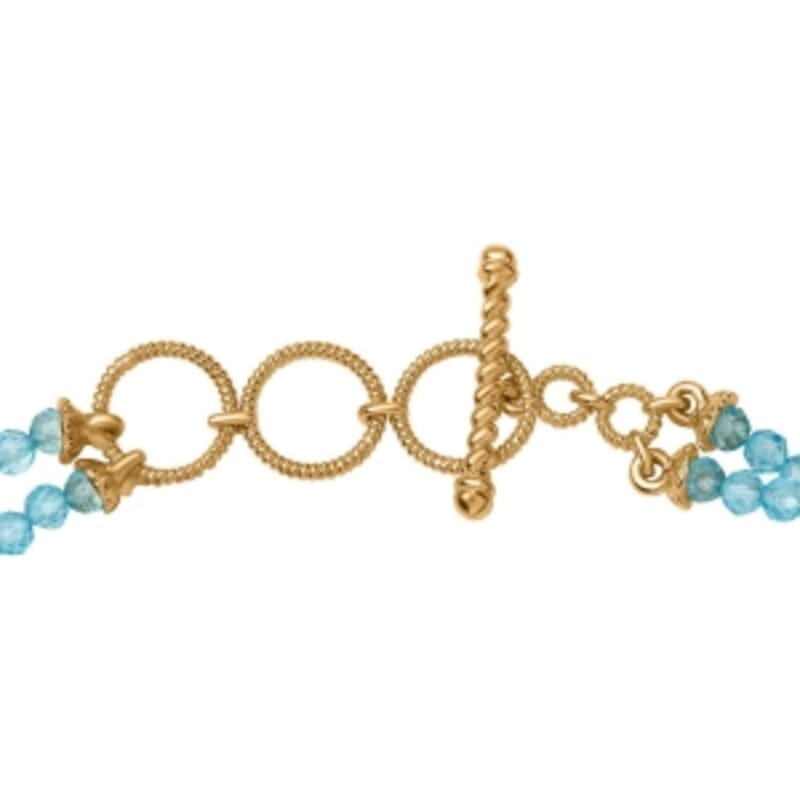 Peacock Triplet Quartz and Peridot 26.25 ctw Fancy Bracelet in 18K Vermeil Yellow Gold Over Sterling Silver (7.5 In) (20.37 g)