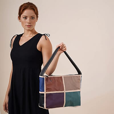 Genuine Leather Handbag with Top Handle