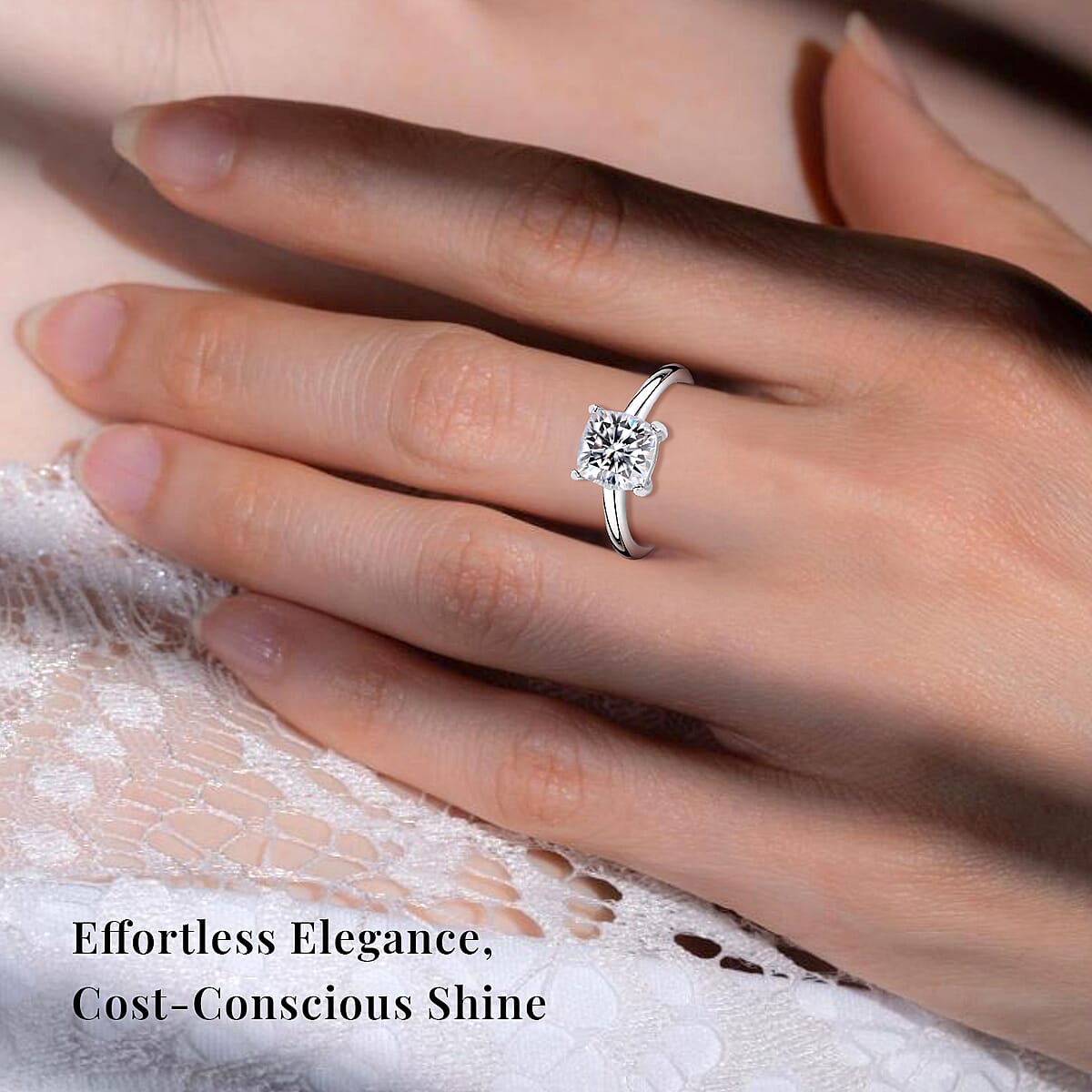 IGI Certified Luxuriant Lab Grown Diamond GH VS 1.00 ctw Ring in 950 Platinum (Size 10.5) image number 1