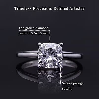 IGI Certified Luxuriant Lab Grown Diamond GH VS 1.00 ctw Ring in 950 Platinum (Size 11.0)