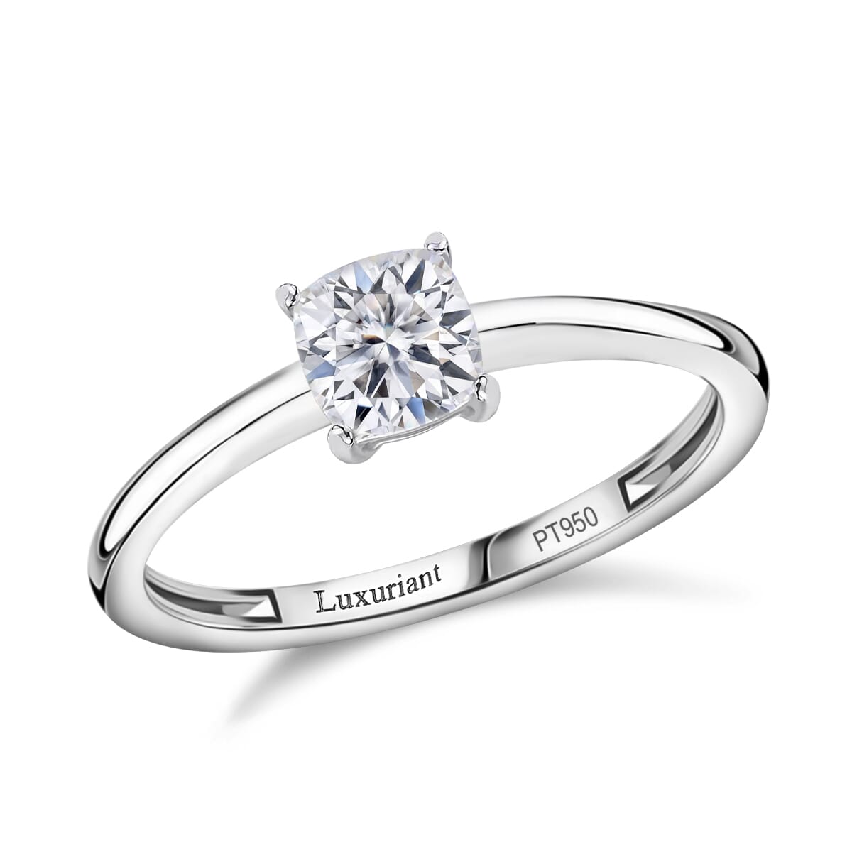 IGI Certified Luxuriant Lab Grown Diamond GH VS 1.00 ctw Ring in 950 Platinum (Size 5.5) image number 0