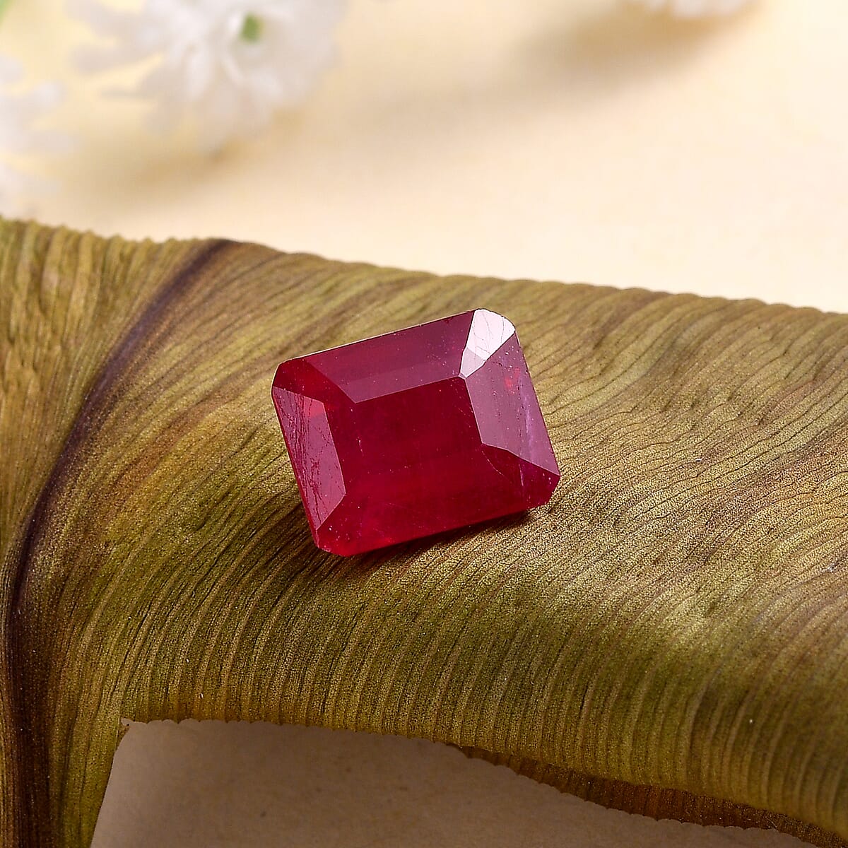 Niassa Ruby (FF) (Oct 10x8 mm) 4.26 ctw Loose Gemstone image number 1