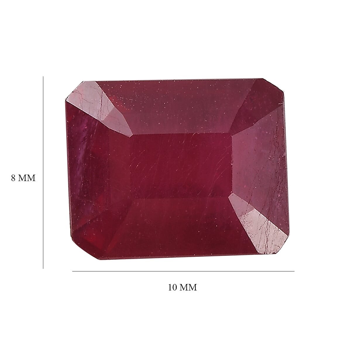 Niassa Ruby (FF) (Oct 10x8 mm) 4.26 ctw Loose Gemstone image number 4