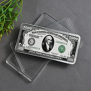 Kundan 999.9 Fine Silver Currency Bullion Bar 50 Grams