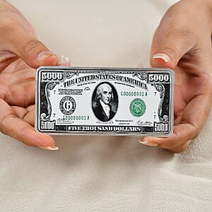 Kundan 999.9 Fine Silver Currency Bullion Bar 50 Grams