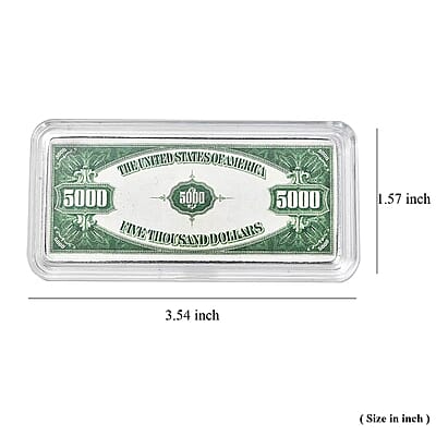 Kundan 999.9 Fine Signature Silver Currency Bullion Bar 50 Grams